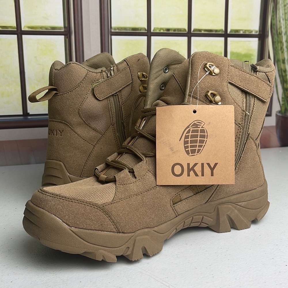 Brown Desert Military Tactical Boots